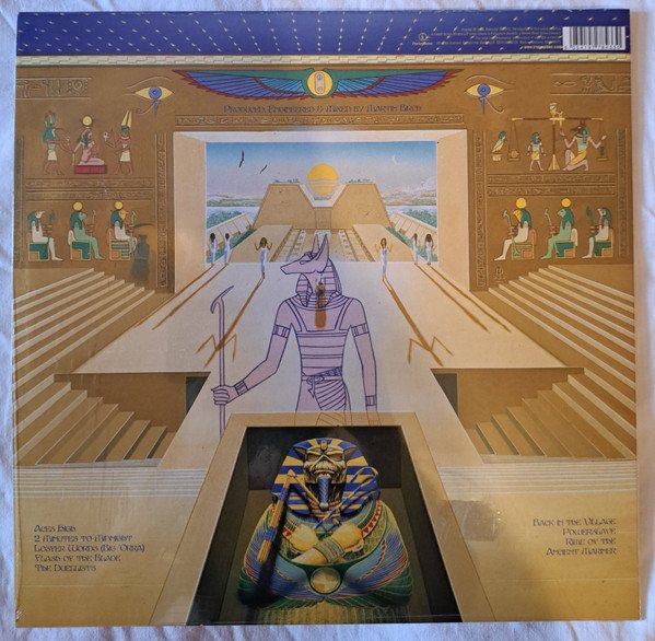 Iron Maiden - Powerslave (LP, Album, RE, RM) - Image 2