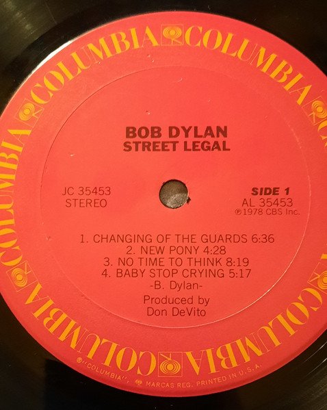 Bob Dylan - Street-Legal (LP, Album) - Image 3
