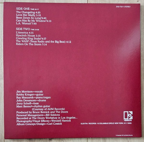 The Doors - L.A. Woman (LP, Album, RE, RP) - Image 2