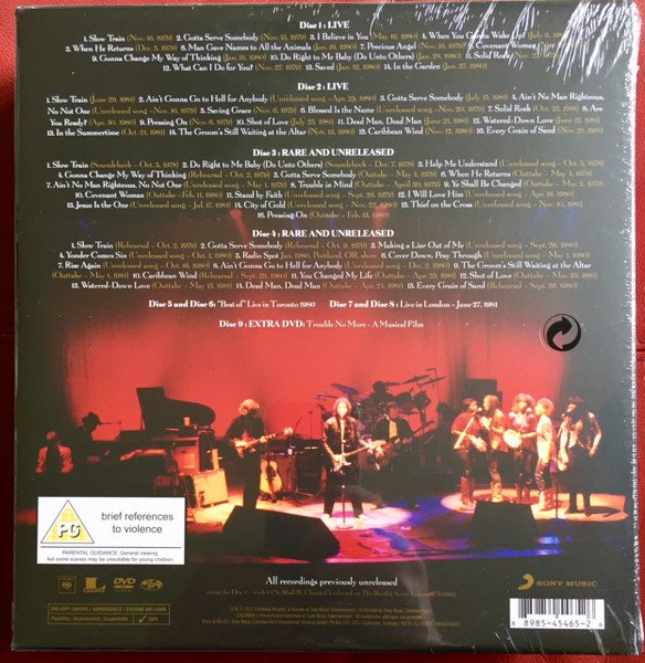 Bob Dylan - Trouble No More (The Bootleg Series Vol. 13 / 1979-1981) (8xCD, Album + DVD-V, Copy Prot., NTSC + Box, Dlx) - Image 2