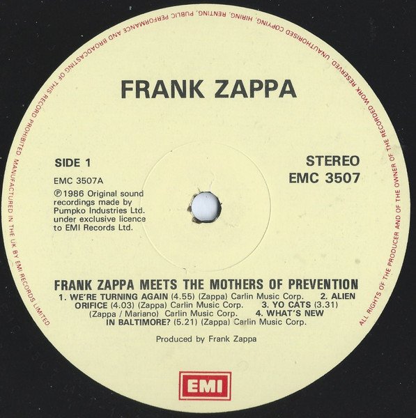 Frank Zappa - Frank Zappa Meets The Mothers Of Prevention (European Version) (LP, Album) - Image 3