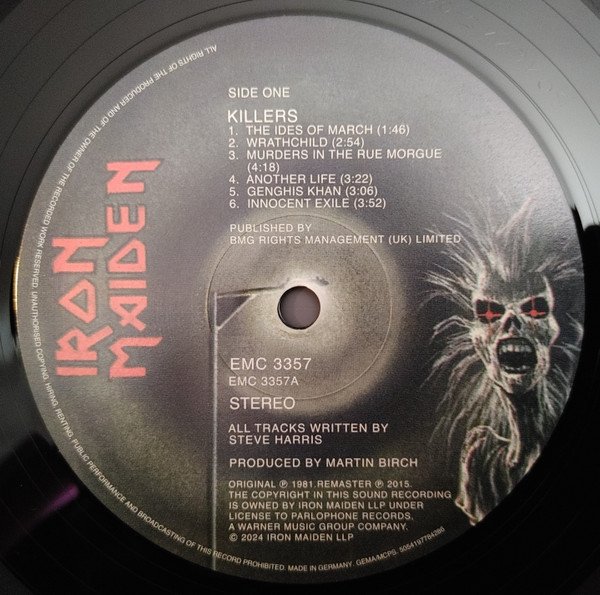 Iron Maiden - Killers (LP, Album, RE, RM) - Image 3
