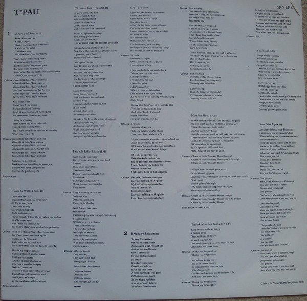 T'Pau - Bridge Of Spies (LP, Album) - Image 3