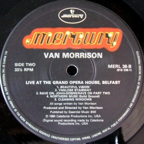 Van Morrison - Live At The Grand Opera House Belfast (LP, Album) - Image 3