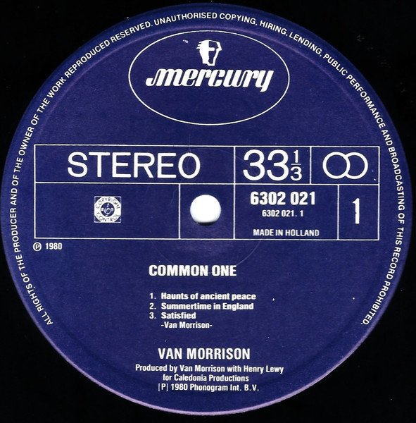 Van Morrison - Common One (LP, Album) - Image 3