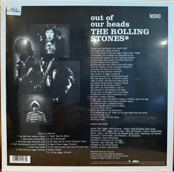 The Rolling Stones - Out Of Our Heads (UK) (LP, Album, Mono, RE, RM, RP) - Image 2