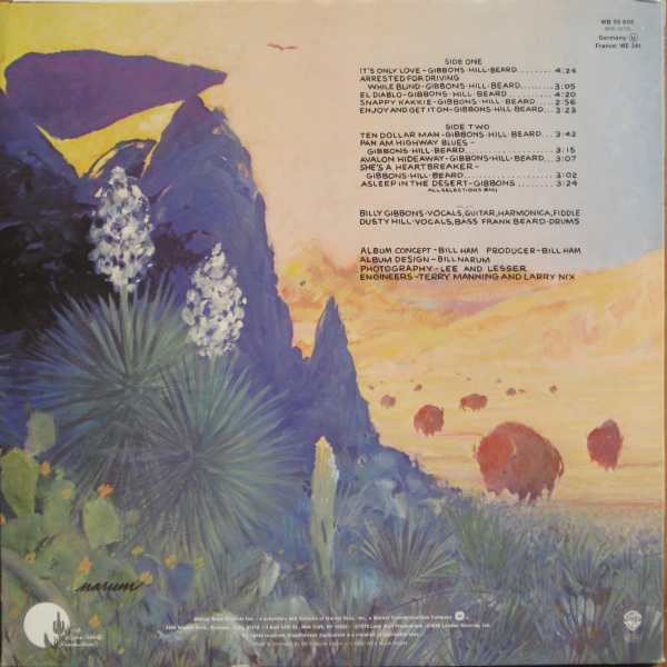 ZZ Top - Tejas (LP, Album, RE, Tri) - Image 2