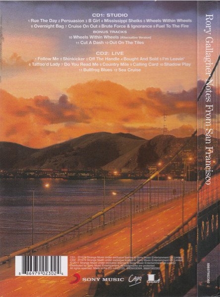 Rory Gallagher - Notes From San Francisco (2xCD, Album, Lim) - Image 2