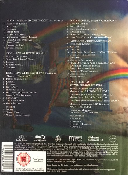 Marillion - Misplaced Childhood (CD, Album, RE, RM + 2xCD + CD, Comp, RE + Blu-ray,) - Image 3