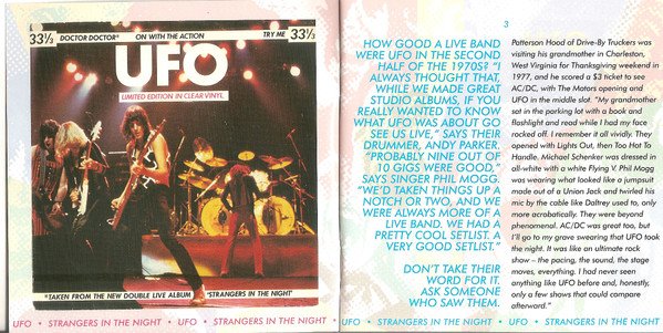 UFO (5) - Strangers In The Night (2xCD, Album, RE, RM + 6xCD, RM + Box, Dlx) - Image 3