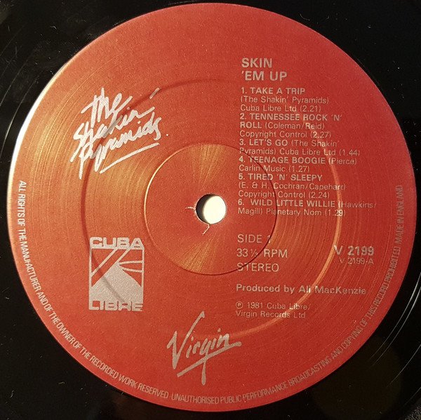 The Shakin' Pyramids - Skin 'Em Up (LP, Album) - Image 3
