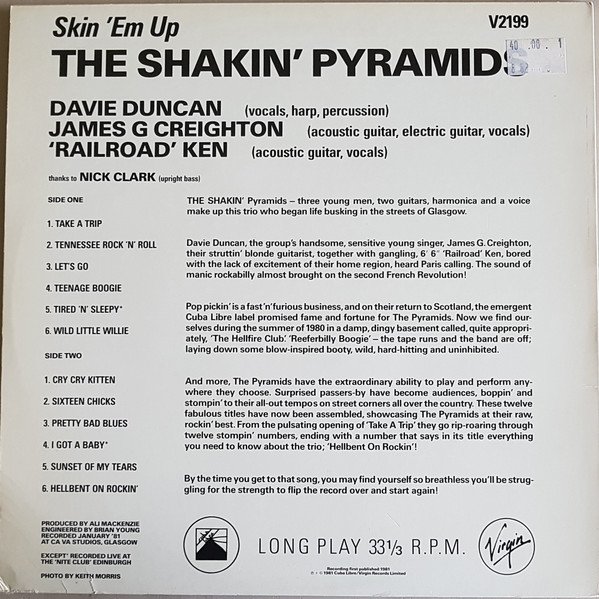 The Shakin' Pyramids - Skin 'Em Up (LP, Album) - Image 2