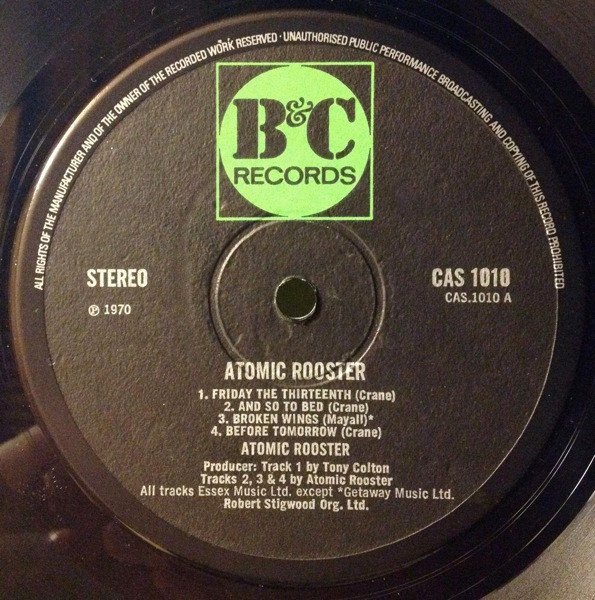 Atomic Rooster - Atomic Rooster (LP, Album, Lar) - Image 3