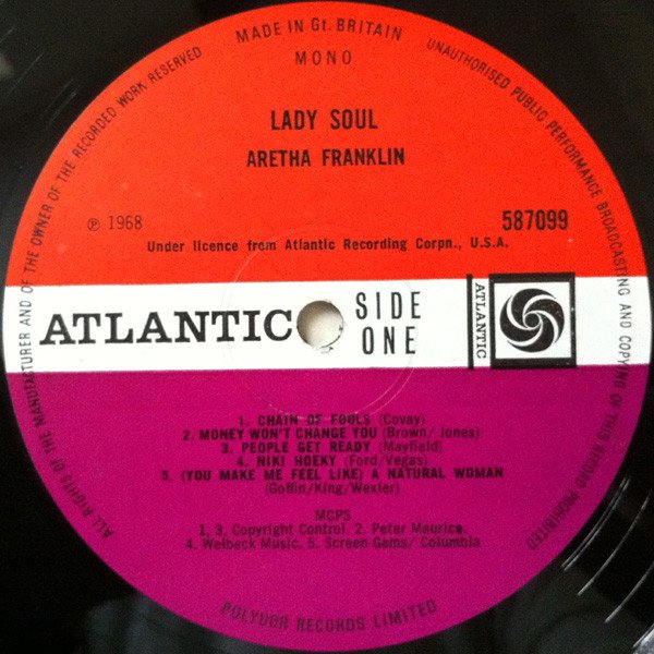 Aretha Franklin - Lady Soul (LP, Album, Mono) - Image 3