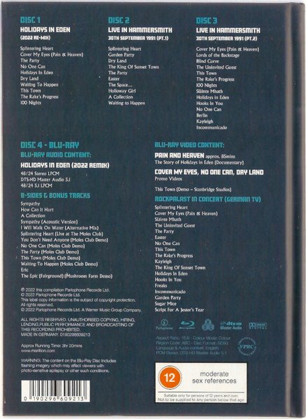 Marillion - Holidays In Eden (CD, Album, RE, 202 + 2xCD + Blu-ray, Album, Multic) - Image 2