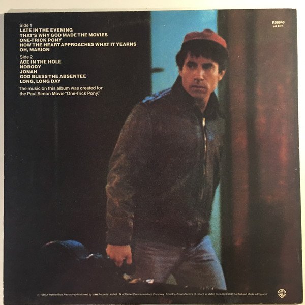 Paul Simon - One-Trick Pony (LP, Album) - Image 3