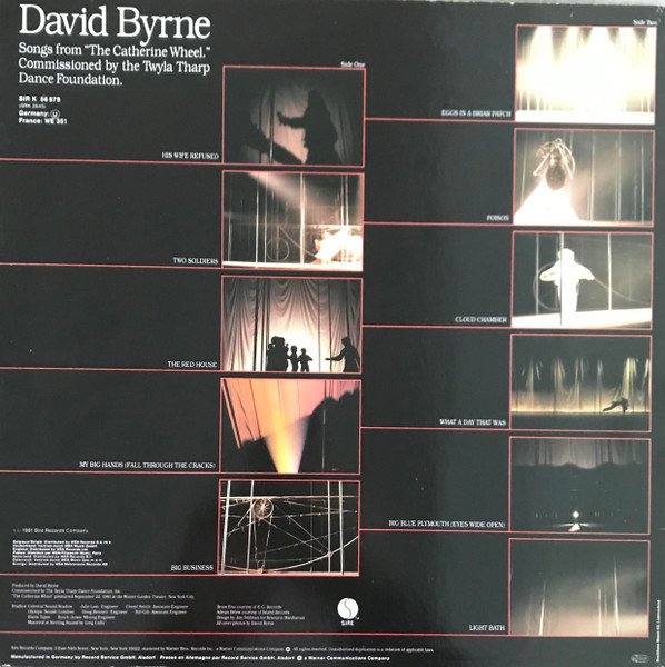 David Byrne - Songs From "The Catherine Wheel" (LP, Album) - Image 2
