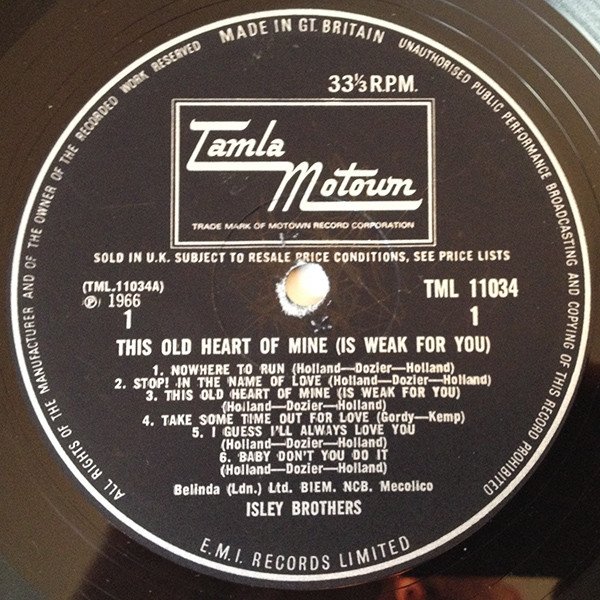 The Isley Brothers - This Old Heart Of Mine (LP, Album, Mono) - Image 3