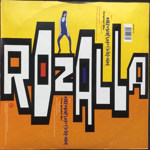 Rozalla - Everybody's Free (To Feel Good) (12", Single) - Image 2