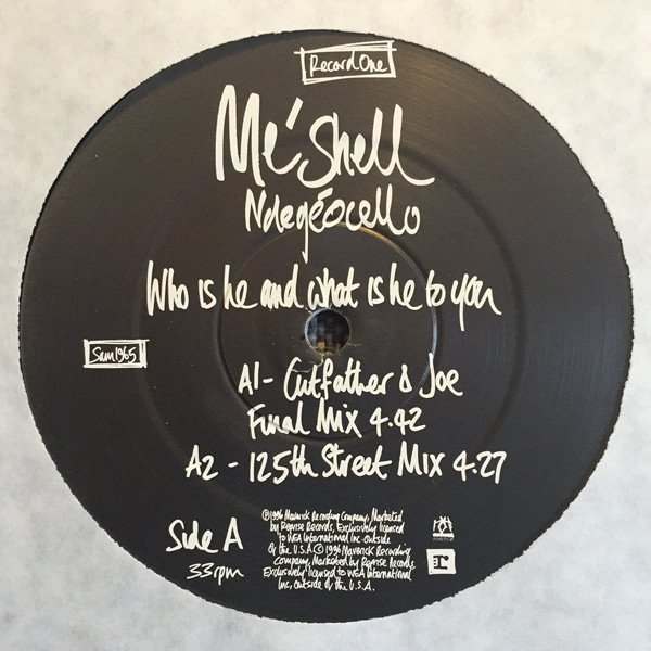 Me'Shell NdegéOcello - Who Is He And What Is He To You (2x12", Promo) - Image 2