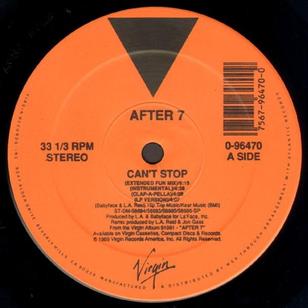 After 7 - Can't Stop (12", Single) - Image 3