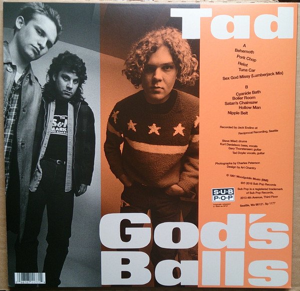 Tad - God's Balls (LP, Album, Ltd, RE, RM, Ora) - Image 3