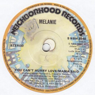Melanie (2) - You Can't Hurry Love / Mama Said (7", Single)