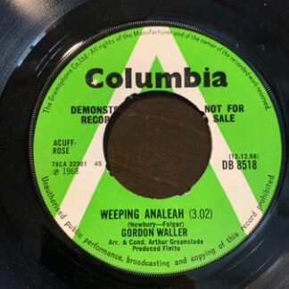 Gordon Waller - Weeping Analeah (7", Single, Promo)