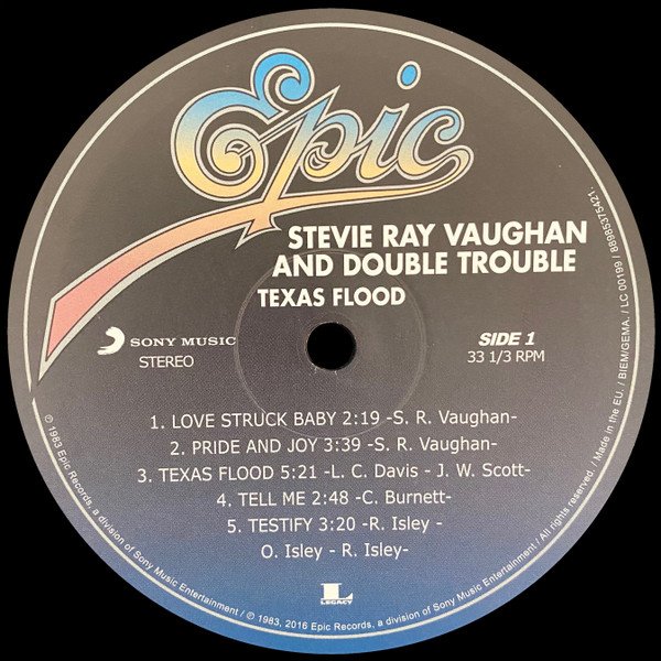 Stevie Ray Vaughan And Double Trouble* - Texas Flood (LP, Album, RE, 180) - Image 3