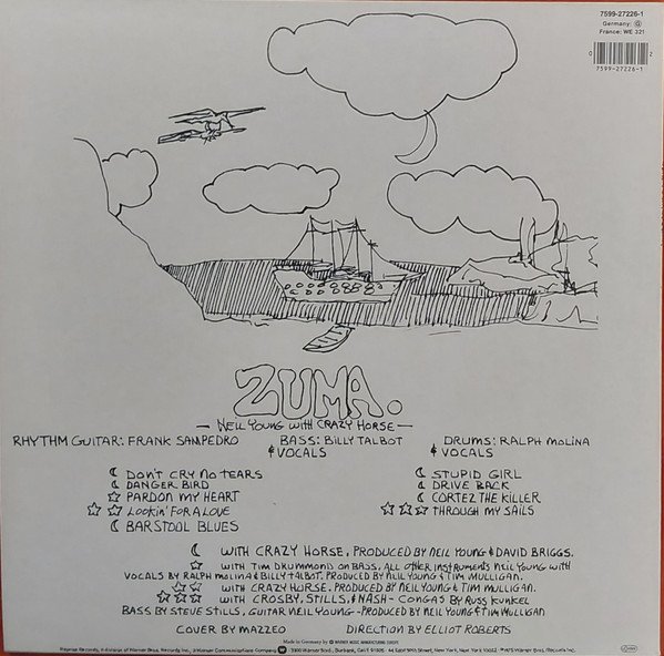 Neil Young With Crazy Horse - Zuma (LP, Album, RE) - Image 2