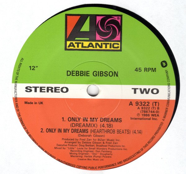 Debbie Gibson - Only In My Dreams (12", Gen) - Image 2