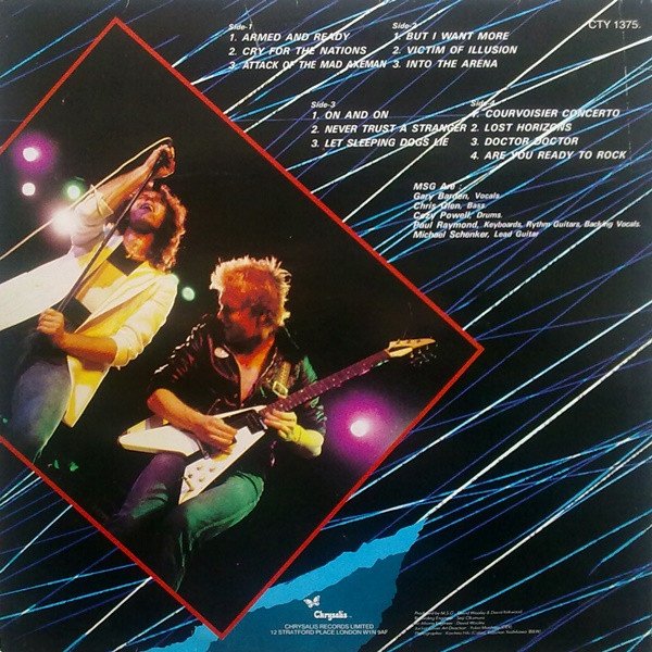 The Michael Schenker Group - One Night At Budokan (2xLP, Album, Gat) - Image 3