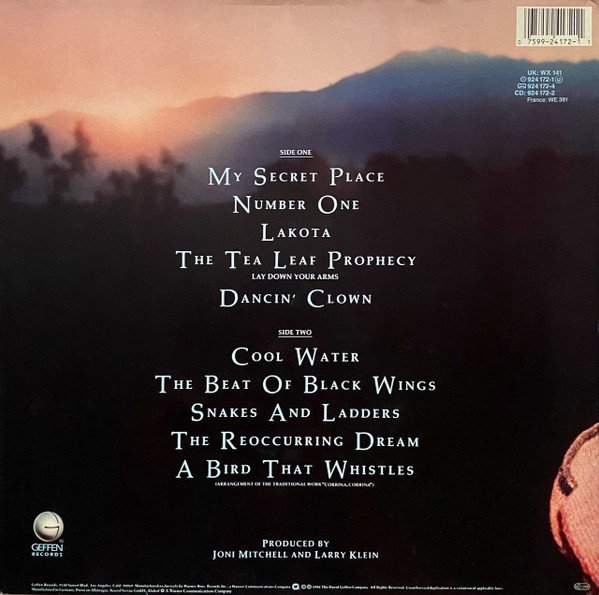 Joni Mitchell - Chalk Mark In A Rain Storm (LP, Album, Gat) - Image 2