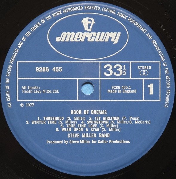 Steve Miller Band - Book Of Dreams (LP, Album) - Image 3