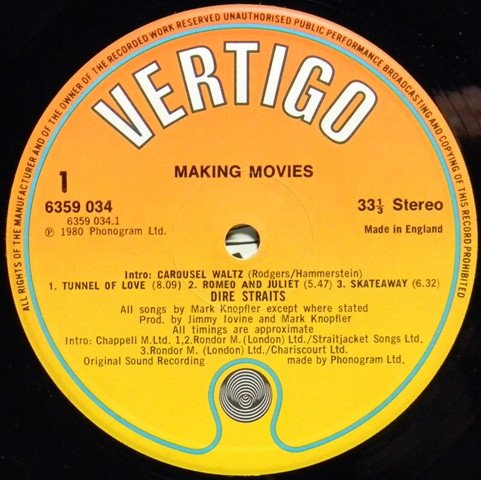 Dire Straits - Making Movies (LP, Album) - Image 3