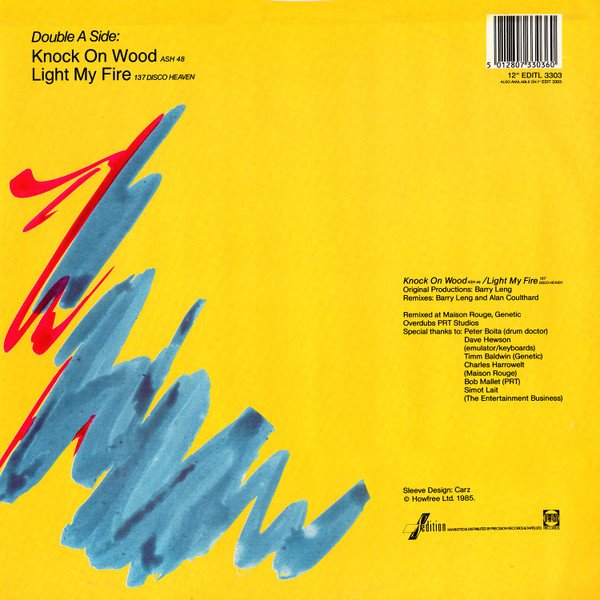 Amii Stewart - Knock On Wood / Ash 48 / Light My Fire / 137 Disco Heaven (New Remix) (12", Single, P/Mixed) - Image 2