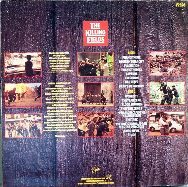 Mike Oldfield - The Killing Fields (Original Film Soundtrack) (LP, Album) - Image 2