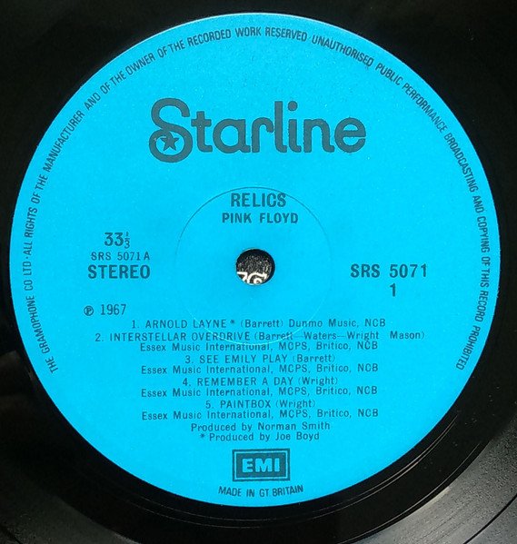 Pink Floyd - Relics (LP, Album, Comp, Tex) - Image 3