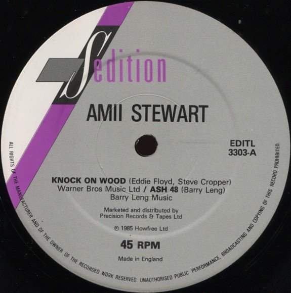 Amii Stewart - Knock On Wood / Ash 48 / Light My Fire / 137 Disco Heaven (New Remix) (12", Single, P/Mixed) - Image 3