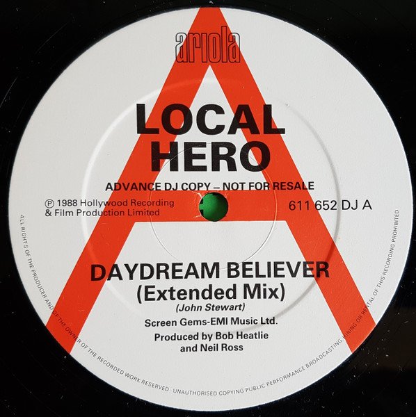 Local Hero (2) - Daydream Believer (12", Single, Promo)