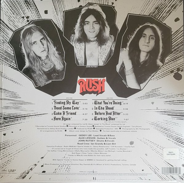 Rush - Rush (LP, Album, RE, RM) - Image 2