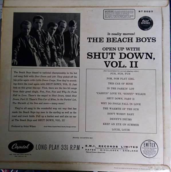 The Beach Boys - Shut Down Volume 2 (LP, Album) - Image 3
