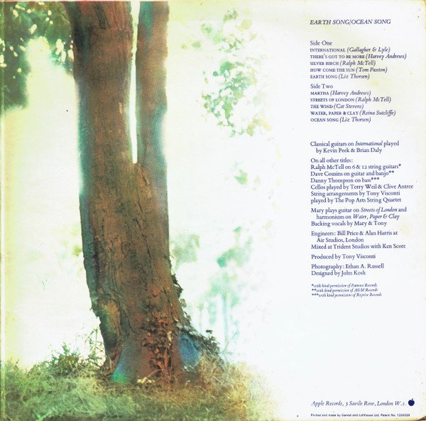 Mary Hopkin - Earth Song / Ocean Song (LP, Album, Gat) - Image 3