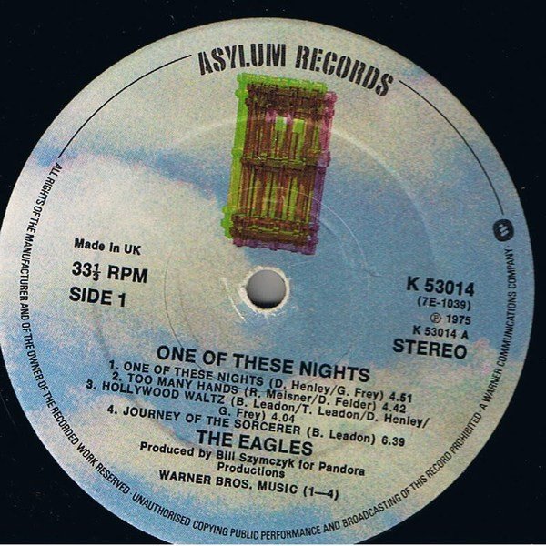 Eagles - One Of These Nights (LP, Album, RE) - Image 3