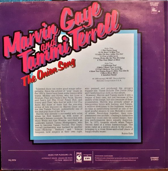 Marvin Gaye And Tammi Terrell - The Onion Song (LP, Comp) - Image 2