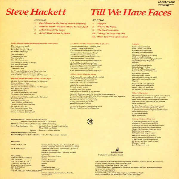 Steve Hackett - Till We Have Faces (LP, Album) - Image 2