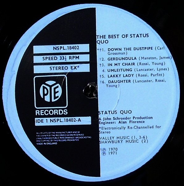 Status Quo - The Best Of Status Quo (LP, Comp, Blu) - Image 3