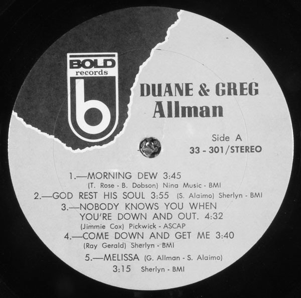 Duane & Greg Allman - Duane & Greg Allman (LP, Album) - Image 3