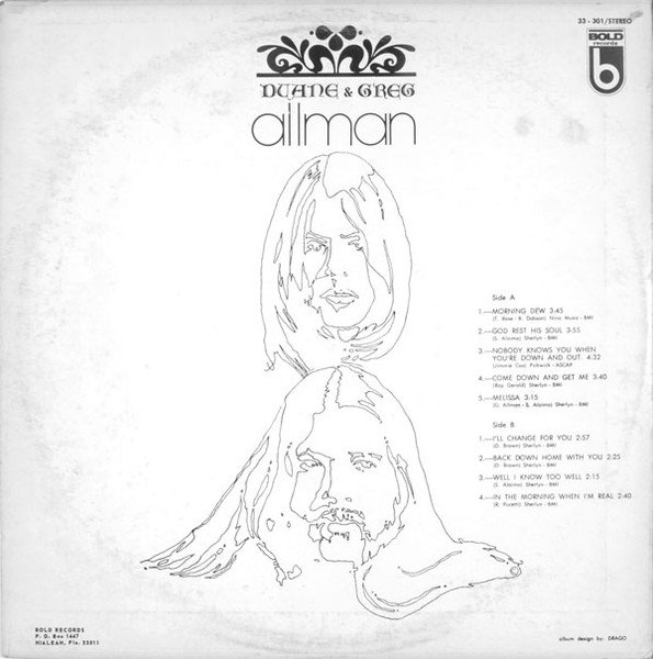 Duane & Greg Allman - Duane & Greg Allman (LP, Album) - Image 2