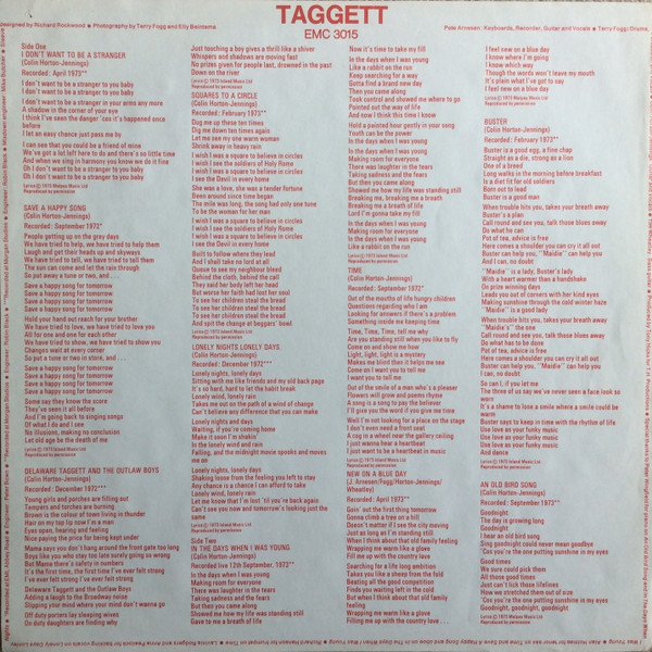 Taggett - Taggett (LP, Album) - Image 3